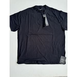 Represent Black Initial Oversized Tee Size Medium Solid Black